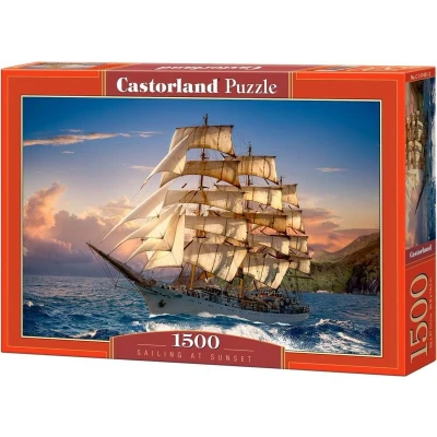 Afbeelding van Castorland Sailing at Sunset 1500 stukjes