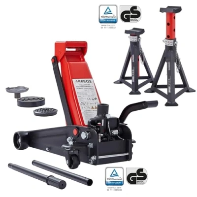 Afbeelding van AREBOS 3T Hydraulisch Manoeuvreren krik Autokrik Steunbokken