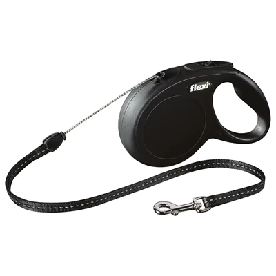 Afbeelding van Flexi Rollijn Classic Cord Zwart S 8 MTR (218147)