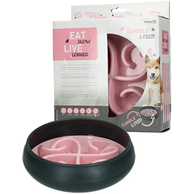 Afbeelding van Eat Slow Live Longer Tumble Feeder Roze