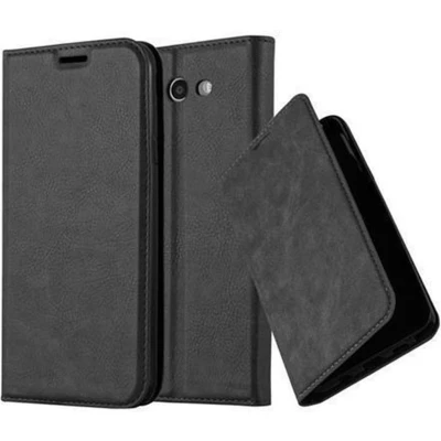 Afbeelding van Cadorabo Hoesje geschikt voor Samsung Galaxy J5 2017 US Version in ZWARTE NACHT Beschermhoes met magnetische sluiting, standfunctie en kaartvakje Book Case Cover Etui
