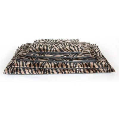 Afbeelding van Comfort benchkussen bonfire zebra zw/bruin 107x70 cm polyestervezels