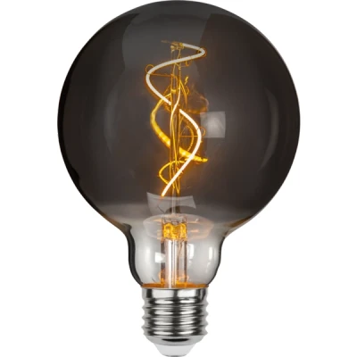Afbeelding van G95 lamp Rookglas E27 3W Super Warm Wit 1800K