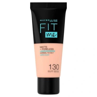 Image de Maybelline Fit Me Lot de 2 flacons fond teint mat &amp; Poreless 30 ml 130 Buff Beige