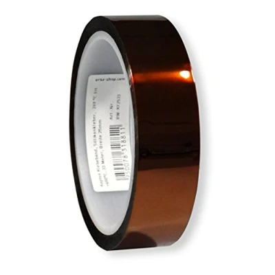 Afbeelding van Koptan Polyimid Siliciumtape, 269 C tot +400 C, 33 m, breedte 25 mm