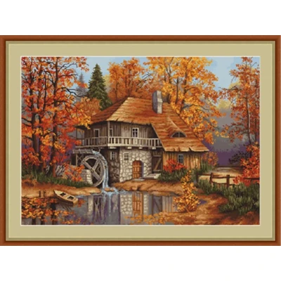 Afbeelding van Autumn Landscape Borduurpakket met telpatroon Luca S B481