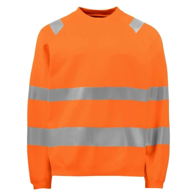 Afbeelding van ProJob 6106 SIGNALISATIE SWEATER RONDE HALS EN ISO 20471 KLASSE 3 646106 Oranje