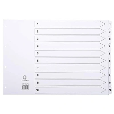 Afbeelding van Intercalaires imprimes a touches plastifiees 5 1 mylar