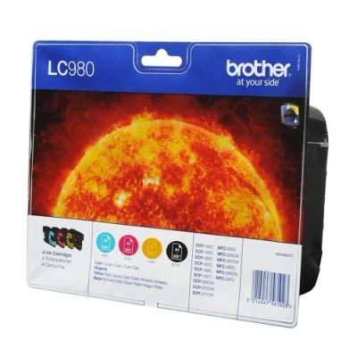 Afbeelding van Brother LC 980VALBP Inktcartridge 4 kleuren Voordeelbundel
