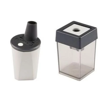 Image de DAHLE Taille crayon en boîte plastique Partie inférieure grise transparente,partie supérieure noirepour crayons jusqu&#039;à Diamètre: 8 mm (08.53.00461) cray