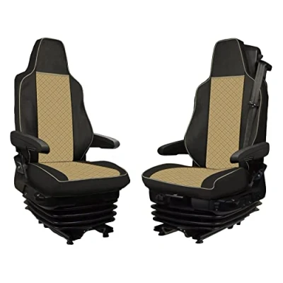Afbeelding van Stoelhoezen voor TGX Truck Set 1+1 vanaf 2021 Beige