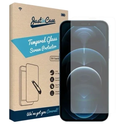 Afbeelding van Just in Case Gehard Glas Clear Screenprotector Apple iPhone 12/12 Pro