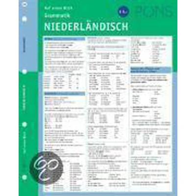 Afbeelding van PONS Grammatik auf einen Blick. Niederländisch