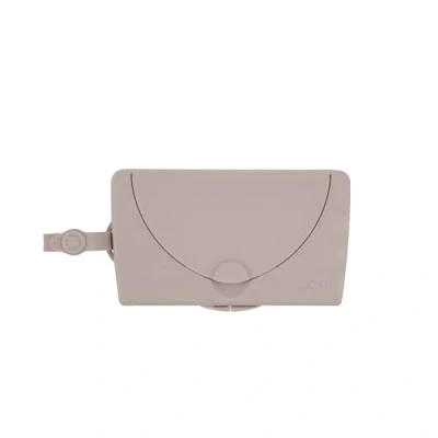 Afbeelding van Ubbi On the Go babydoekjesdispenser draagbare reisdoekjescontainer, onmisbaar accessoire voor pasgeborenen, herbruikbare doekjeshouder, taupe