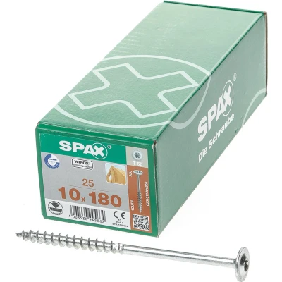 Afbeelding van Spax s Spaanplaatschroef tellerkop discuskop T50 10 x 180mm