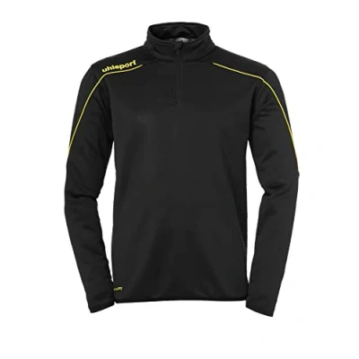 Afbeelding van uhlsport Stream 22 1/4 Zip Trainingstop voor heren, zwart/citroengeel