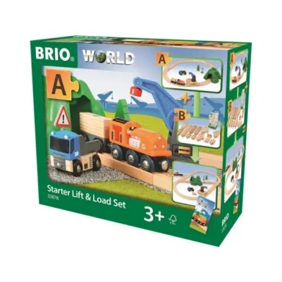 Afbeelding van BRIO World 36028 Set voor beginners heffen en laden speelgoedtreintjes kinderen vanaf 3 jaar