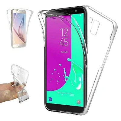 Afbeelding van Beschermhoes voor Samsung Galaxy J6 Plus 2018, TPU, transparant, 360 graden volledige bescherming