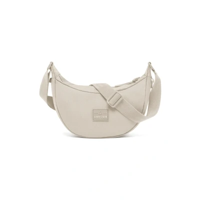 Afbeelding van Johnny Urban Ally Ronde halve maan schoudertas met verstelbare en waterdichte riem voor dames, Zand, S