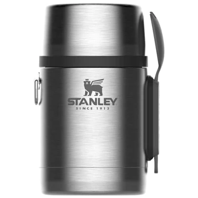 Image de Stanley Adventure Stainless Steel All In One Food Jar 0.53L avec cuillère fourchette Sans BPA Maintient la température (chaud ou froid) pendant 12h Couvercle étanche qui sert de Tasse