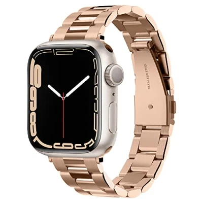 Afbeelding van Spigen Modern Fit Roestvrij Staal Bandje voor Apple Watch Series 1 (38mm) Roségoud