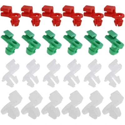 Afbeelding van ECSiNG 24 stuks universele bevestigingsclips voor autodeurslot links rechts passagierszijde kunststof compatibel met gat van 2 3,5 mm 5,5 6,5