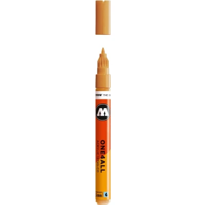 Afbeelding van Molotow ONE4ALL 127HS CO 1,5mm Marker Licht Oker Bruin Geschikt voor vele oppervlaktes zoals canvas, hout, steen, keramiek, plastic, glas, papier, leer...