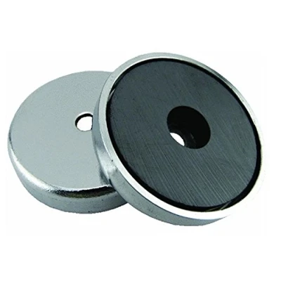 Afbeelding van Ronde magneet 36 x 7 mm tot 7,2 kg powermagneet, rond, supersterk, verchroomd