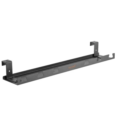 Afbeelding van my wall Bureaukabelmanagement HZ47L eenvoudige montage op tafel, schroeven of ophangen, lengte 590 mm, breedte 131 maximale belasting 5 kg, kabelgeleiding voor bureau, ondertafelmontage