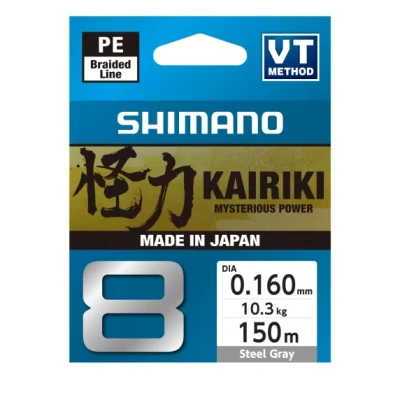 Image de Shimano Kairiki 8 150m Steel Gray 0.230mm/22.5kg Tresse pêche