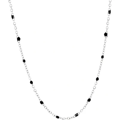 Afbeelding van Lucardi Selene Ketting silvercoloured, Dames, Maat: 45, Silver coloured