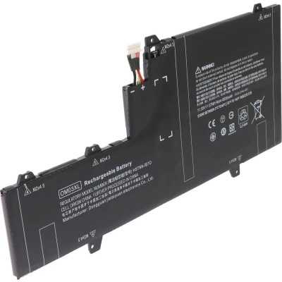 Afbeelding van Accu geschikt voor HP EliteBook x360 1030 G2, OM03XL, Li Polymer, 11.55V, 4900mAh, 57Wh, ingebouwd zonder gereedschap
