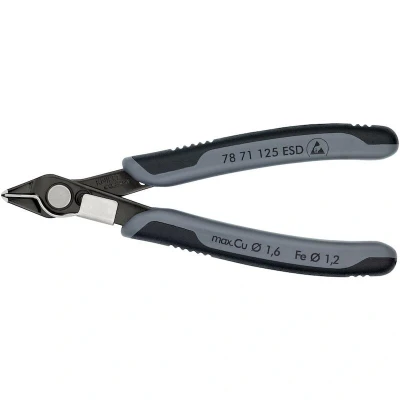 Image de KNIPEX 78 71 125 ESD électronique Super Knips avec poignées multi composants brunies mm