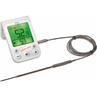 Afbeelding van TFA Dostmann 14.1510.02 Barbecuethermometer Bewaking van kerntemperatuur, Kabelsensor Braden, Grillen, Langzaam garen