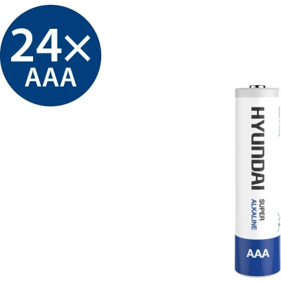 Afbeelding van Hyundai AAA Batterijen Alkaline 24 stuks