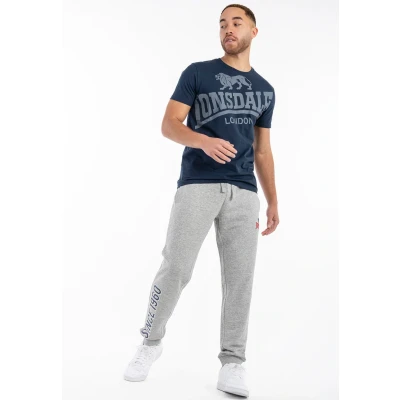 Afbeelding van Lonsdale Jogging Normale Passform Virkie Trainingsbroek, Heren, Maat: Small, Marl grey navy red