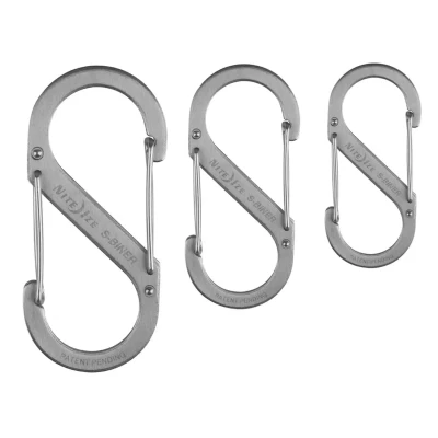 Afbeelding van Nite Ize S Biner Stainless Karabijnhaken Zilver 3 pack Overige Accessoires