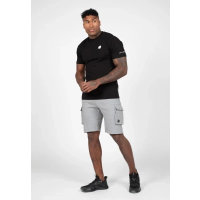 Afbeelding van Gorilla Wear Hudson Cargo Sweat Shorts Trainingsbroek Grijs Melange 2XL