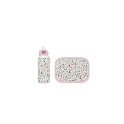 Afbeelding van Mepal lunchset (pop up fles &amp; lunchbox) Campus Little Dutch 400 + 750 ml Broodtrommel en Drinkbeker voor kinderen Bento box Pop drinkfles Fairy Wonders