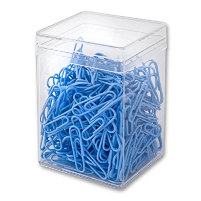 Afbeelding van Victory Office Products 60286H300 073 paperclips, 28 mm, met kunststof coating, 300 stuks, donkerblauw