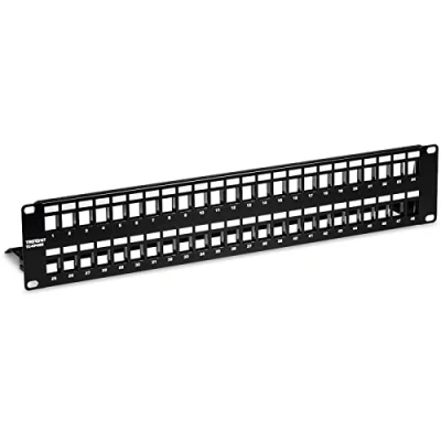 Afbeelding van Trendnet TC KP48S patchpaneel (leeg paneel), Server accessoires, Zwart
