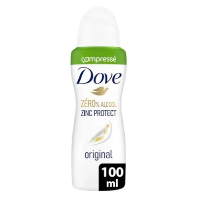 Afbeelding van DOVE Originele Zinc Protect Deodorant voor dames, gecomprimeerde spray, 0% alcohol, 72 uur geurbescherming, 100 ml