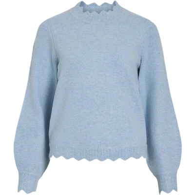 Afbeelding van VILA VINIKOLINA O NECK L/S KNIT TOP NOOS Dames Gebreide truien