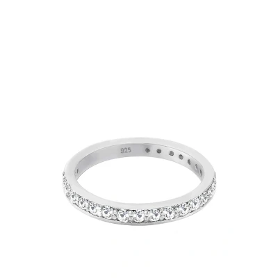 Afbeelding van Elli Classic LOOK Ring, Dames, Maat: 54, Weiß