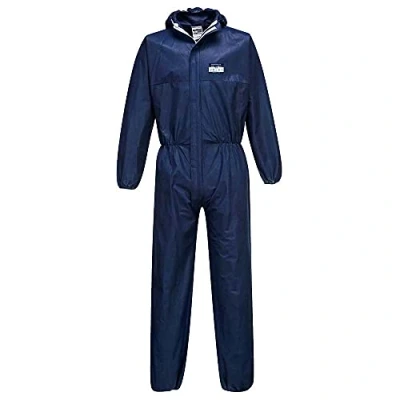Afbeelding van Biztex Coverall SMS 55 g (50 stuks), marineblauw