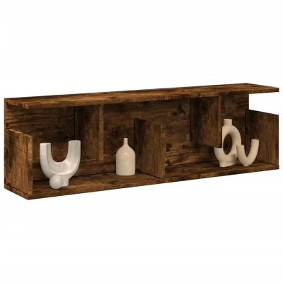 Afbeelding van vidaXL Wandkast 100x20x30 cm bewerkt hout gerookt eikenkleurig