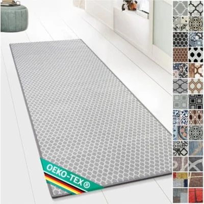 Afbeelding van Floordirekt Oosters Vintage Ornament Tapijt Op maat gemaakt voor keuken, hal en woonkamer (80 x 150 cm, Tralee)