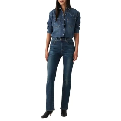 Image de Levi&#039;s 725 Coupe bootcut pour femme Taille haute Indigo Worn In, Miles Apart, 27W / 32L
