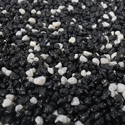 Afbeelding van Aqua Della Aquarium Grind mix zwart/wit Inhoud: 10 Kilo Korrel 2 tot 4mm