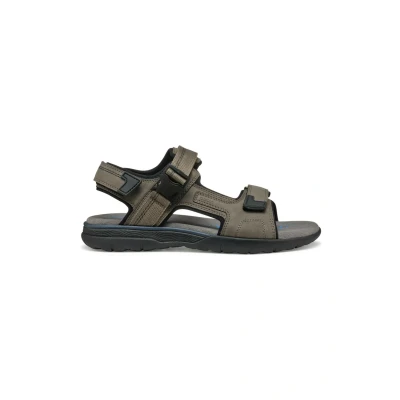 Afbeelding van Geox Outdoorsandalen, Heren, Maat: 41, Dark coffee Kunststof/ textiel